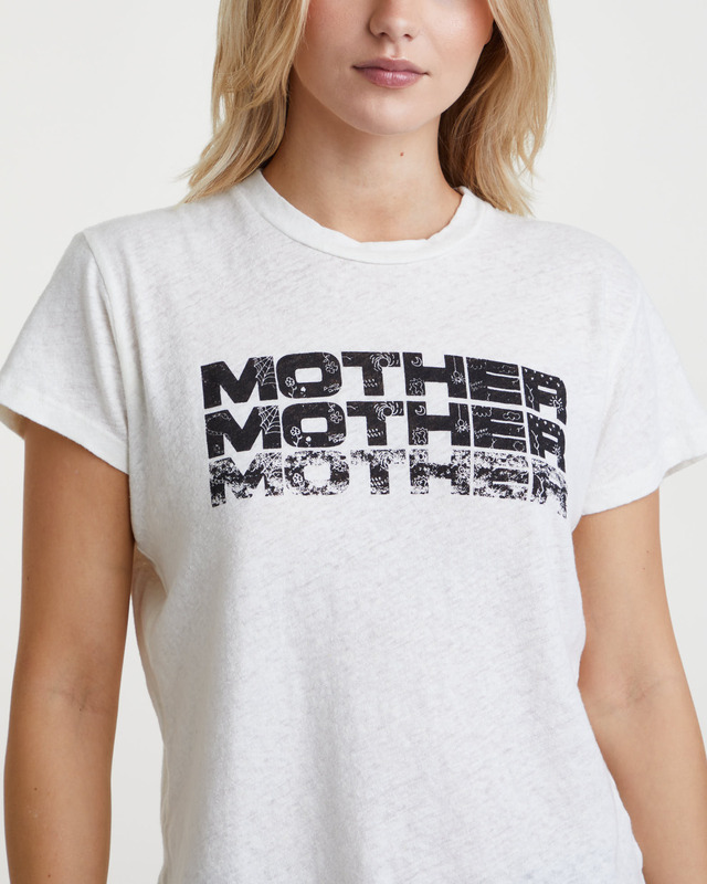 Mother Denim T-Shirt The Sinful Tee Vit L