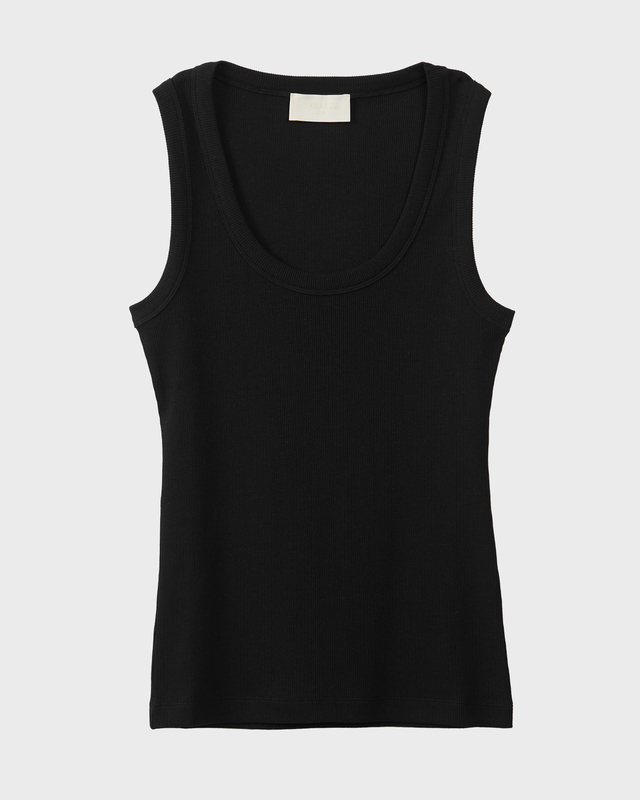 Wakakuu Icons Topp Biarritz Rib Tank Svart L