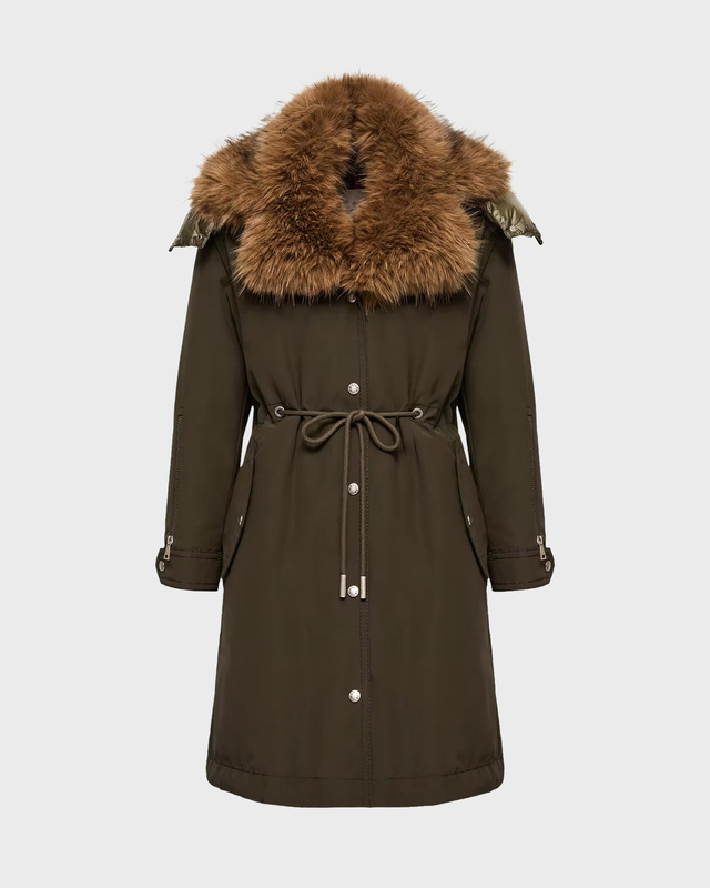 Moncler Parka Halicte Long Mørkegrøn MONCLER 3 (M/L)