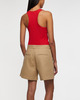 Filippa K Top Fine Rib Scoop Tank Röd M