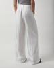 LISA YANG Trousers Wide Leg Tailored Silk Creme 2 (M-L)