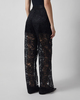 Sportmax Byxor Floral Lace  Svart XS