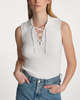 Filippa K Topp Laced Collar Vit M