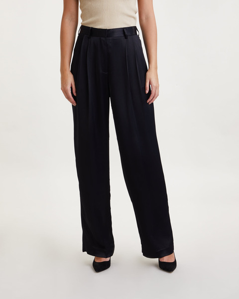 Byxor Shiny Wide Suit  Svart 2