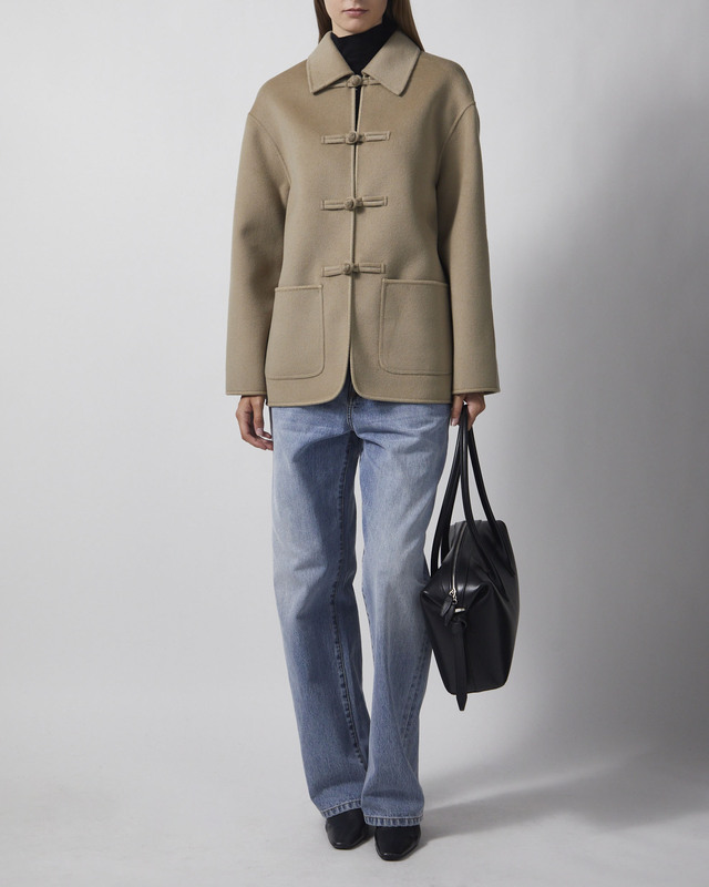 RÓHE Jacket Double-Faced Wool Pankou Closure Desert 34