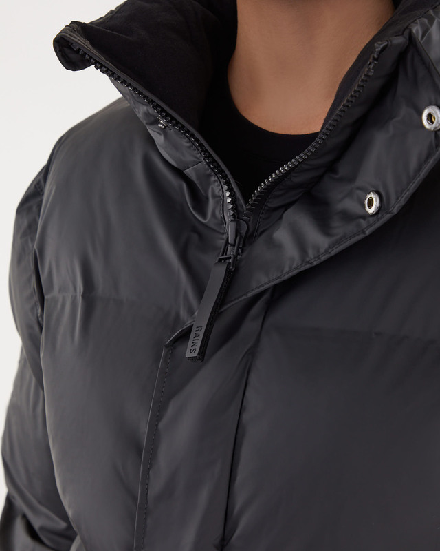 Rains Jacket Boxy Puffer Jacket Black L