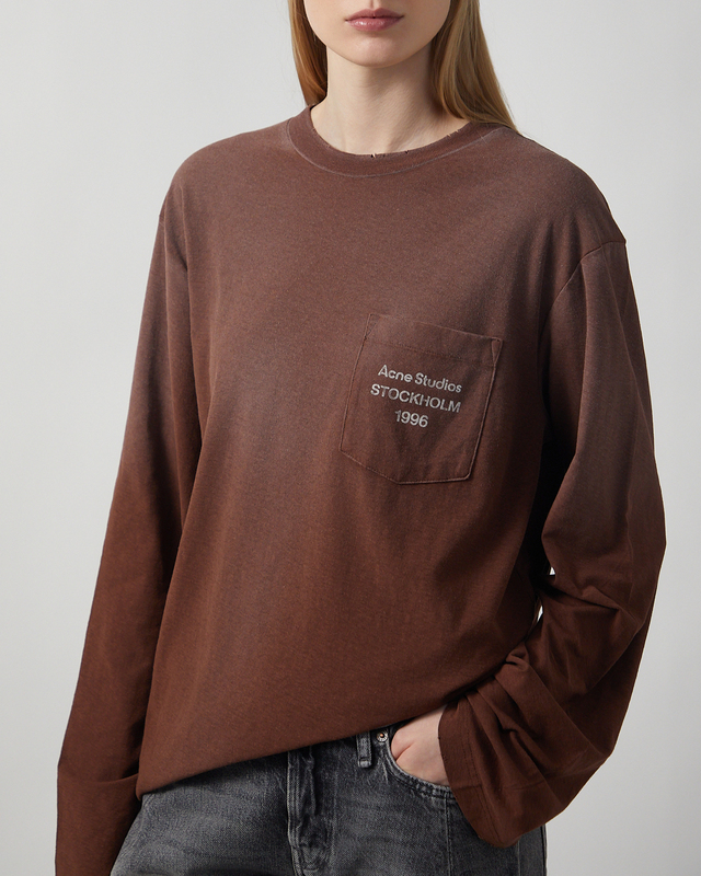 Acne Studios T-shirt Logo  Chocolate XS-S