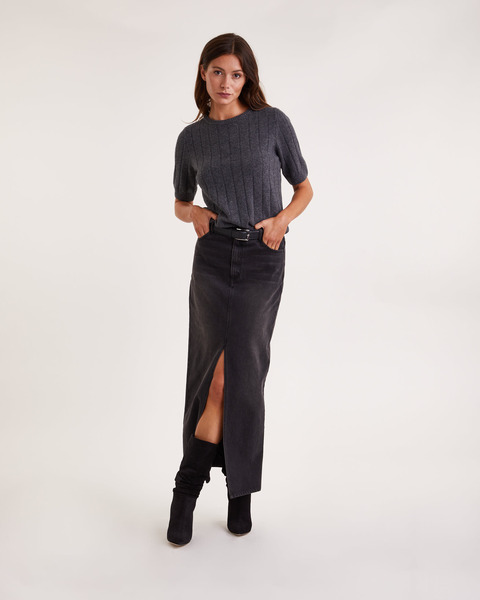 Topp Alma Knit Grå 2