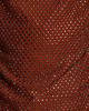 Self-Portrait Top Brown Rhainstone Mesh  Brun UK 8 (EUR 36)