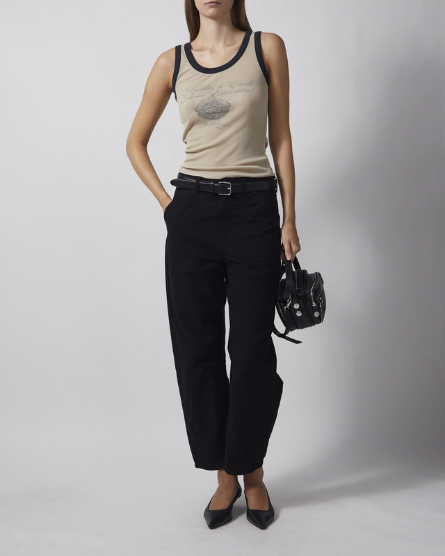 Acne Studios Linne Sheer Logo White S