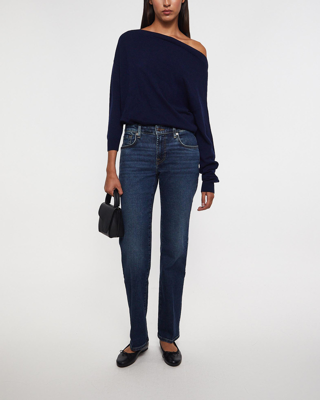 7 For All Mankind Jeans Calie Straight Cisco Dark blue wash 25