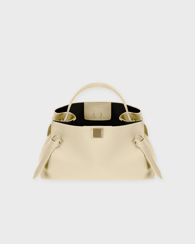 YUZEFI Väska Gyoza Pebble Grain Leather Creme ONESIZE