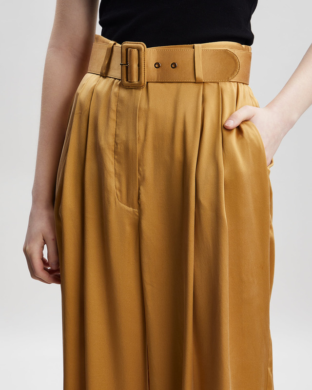 Zimmermann Byxor Silk Tuck Pant Honung  0 (XS-S)