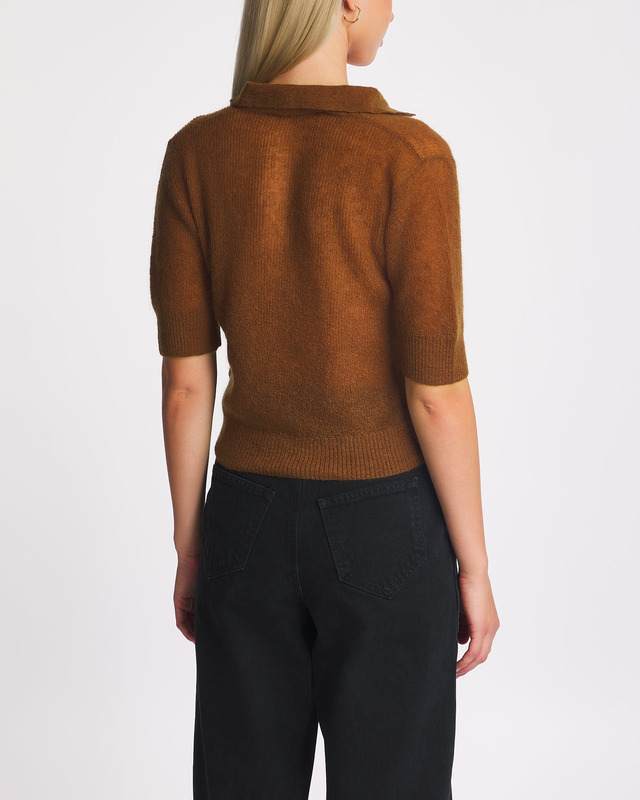 Max Mara Studio Top Pablo Tobacco L