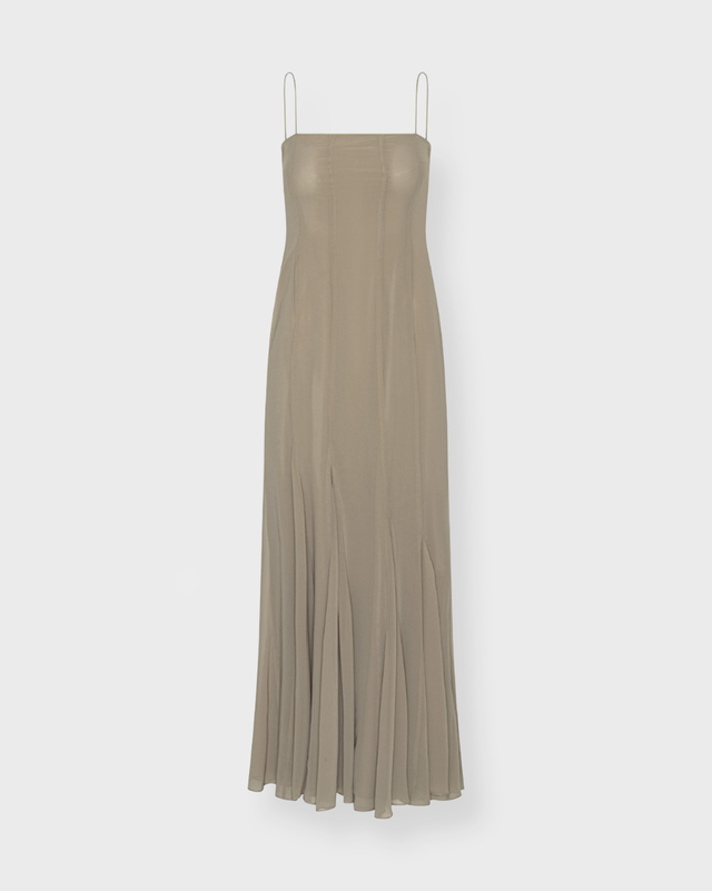 ROTATE Birger Christensen Kjole Chiffon Maxi Strap 40