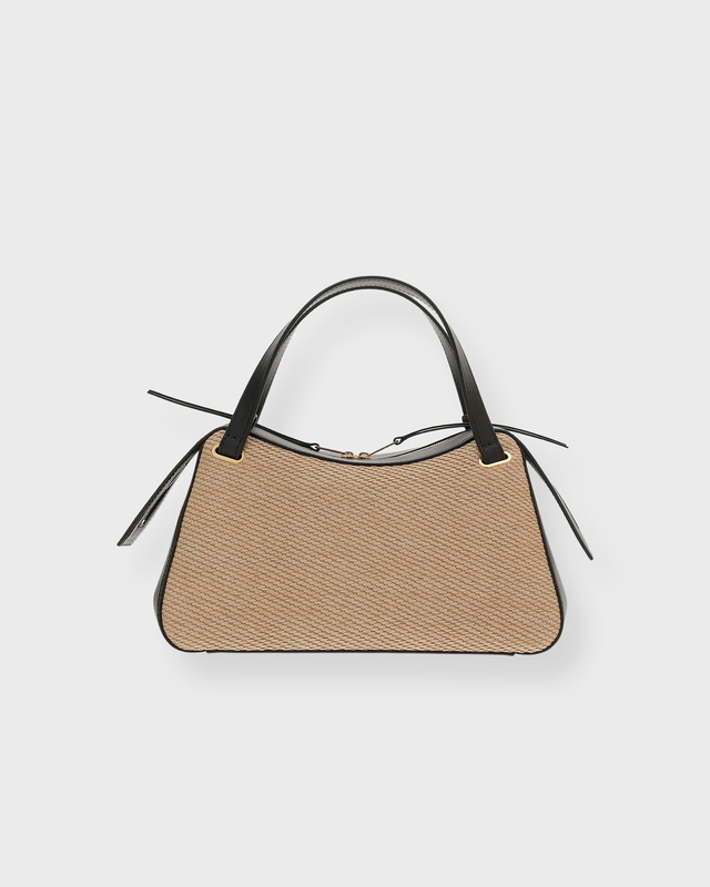 Jil Sander Väska Raffia-Panelled Top Handle Natural ONESIZE