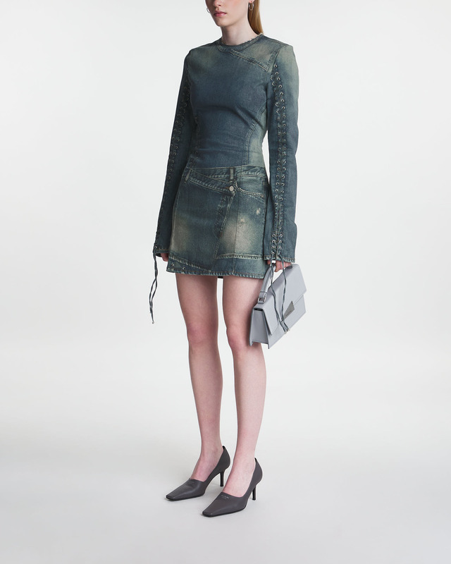 Acne Studios Dress Printed Denim Blå 40