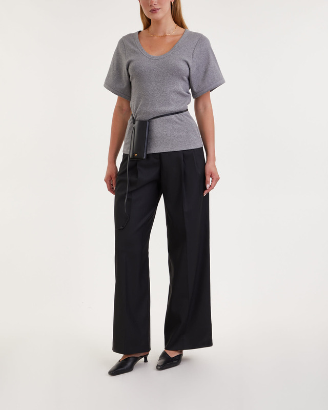 By Malene Birger T-Shirt Lunai Grey melange XS