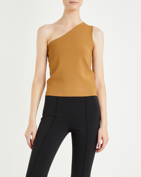 Top One Shoulder Tank Dark green 1