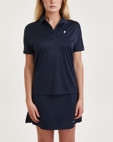 Poloshirt W Illusion Short Sleeve Blå 2