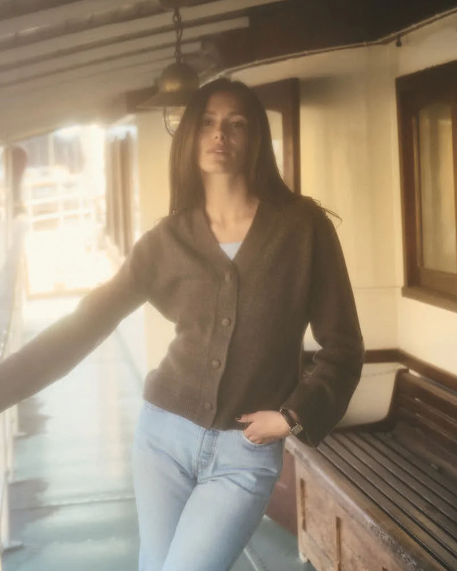 CLOEYS Cardigan Stockholm Brown Brun XL-XXL