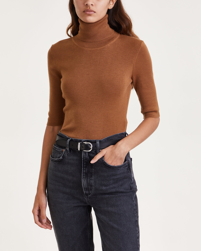 Filippa K Topp Merino Elbow Sleeve Camel XS