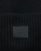 Acne Studios Beanie Large Face Logo  Black ONESIZE