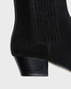 Aeyde Ankelstøvler Agata Cow Suede Leather Black EUR 38