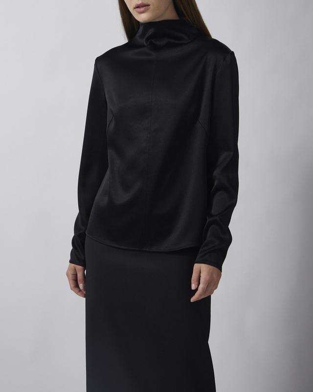 Wakakuu Icons Bluse Lorde Satin Black S