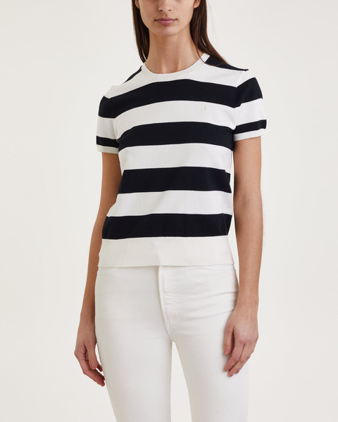 T-Shirt Stripe Short Sleeve Multicolor 1