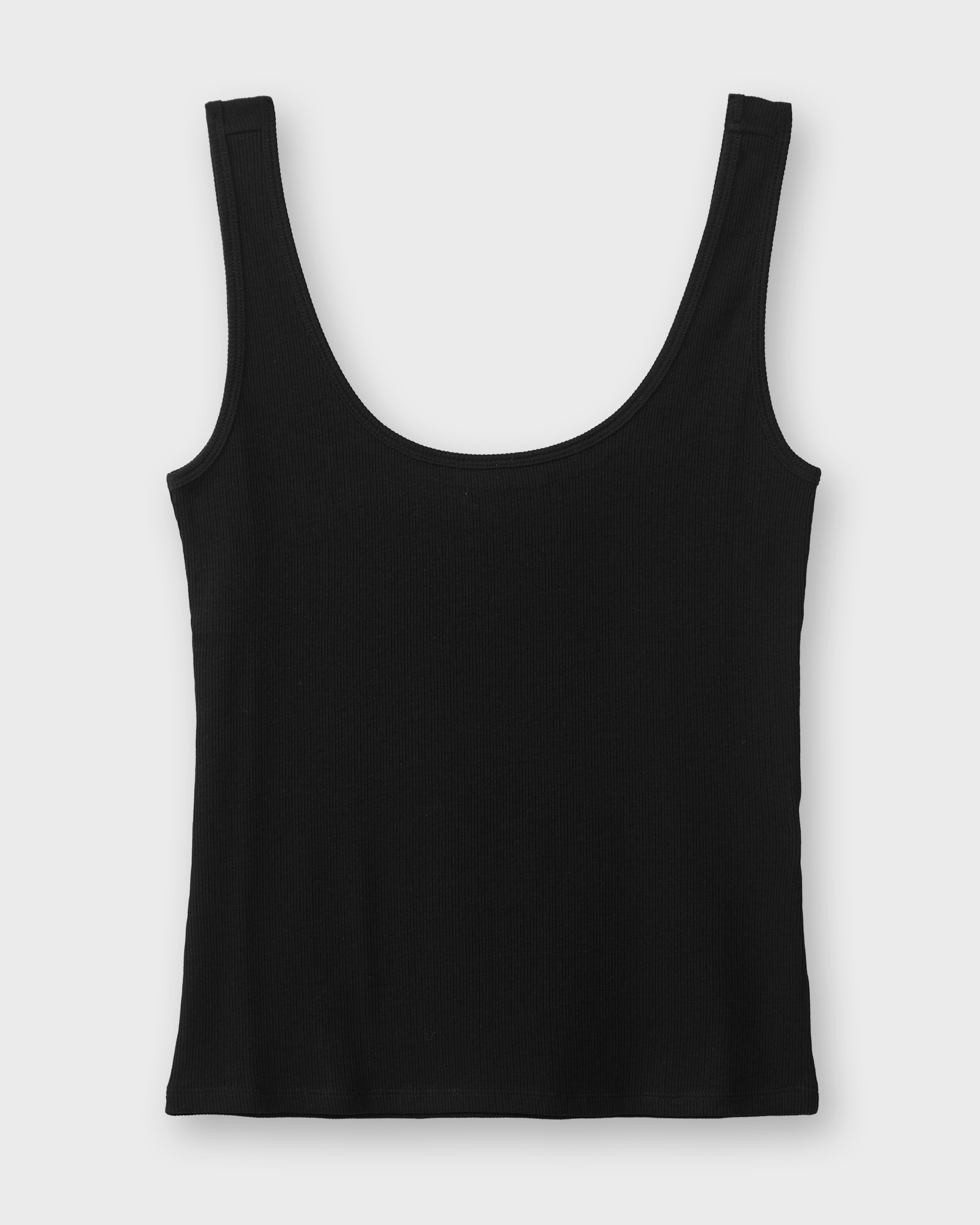 Wakakuu Icons Women's Black Top Cato Rib Tank M