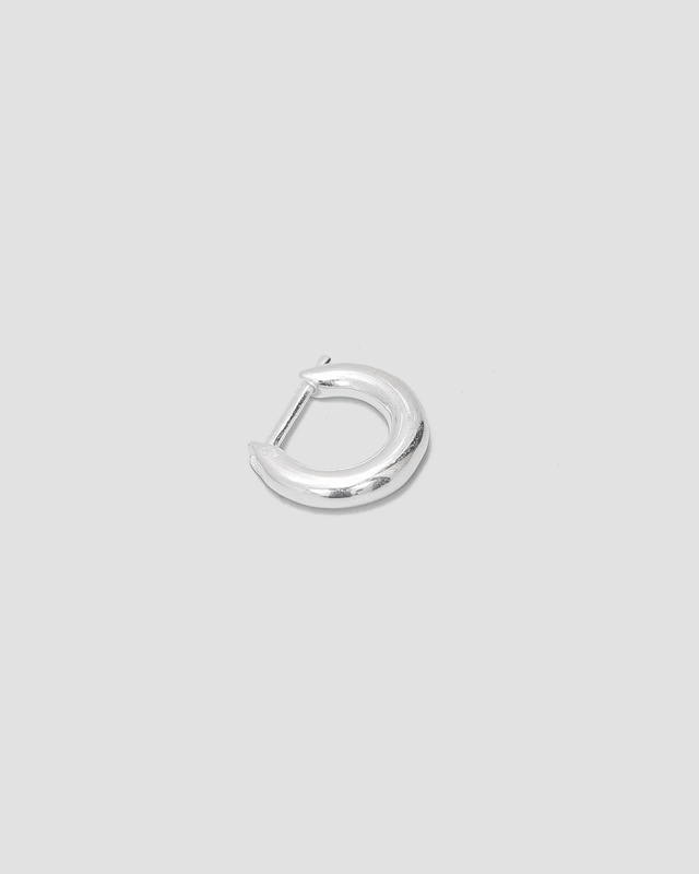 Nootka Earring Mini Hoop Polished Silver ONESIZE