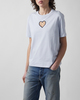 CLOEYS T-shirt heart white Light blue M