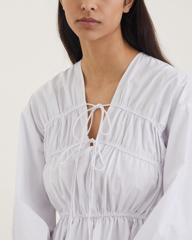 Wakakuu Icons Blus Chia Poplin Vit XS