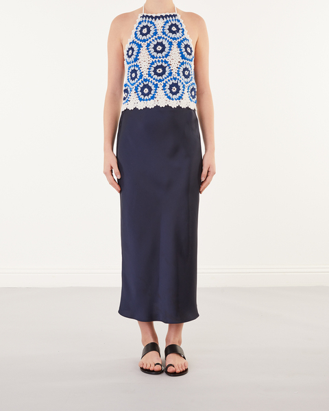 Halter neck tank Blå 1