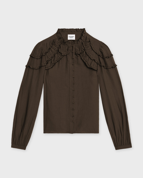 Blus Christa Mörkgrön 1