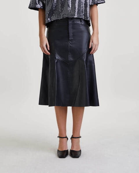 Skirt Jesse Faux Leather Black 2