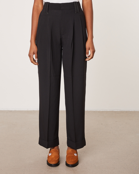 Trousers Heavy Crepe Black 1