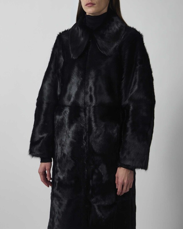 By Malene Birger Shearling Coat RAFAIA Black 36