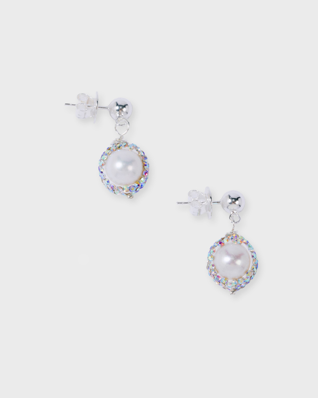 Pearl Octopuss.y Earrings Pearl Drops Silver ONESIZE