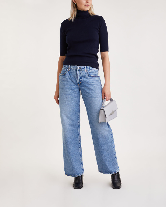 Filippa K Topp Merino Elbow Sleeve Navy M