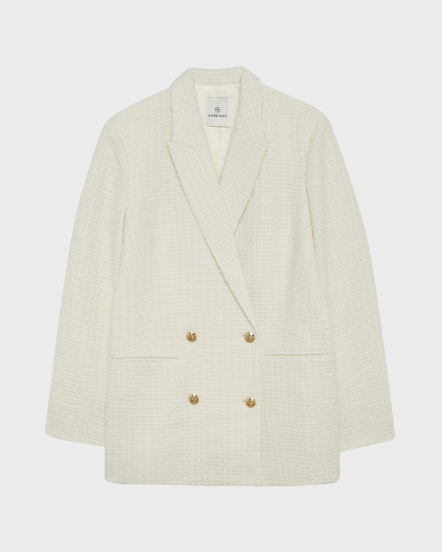 ANINE BING Jasmine Blazer Ivory M