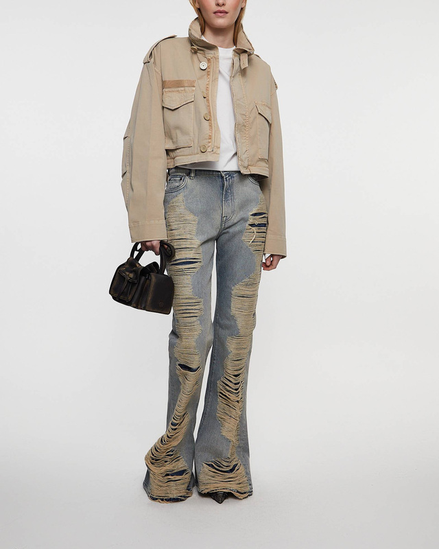 Helmut Lang Jacka Dissected Field Sand XS