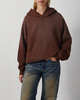 Acne Studios Hoodie Logo Chocolate XS-S