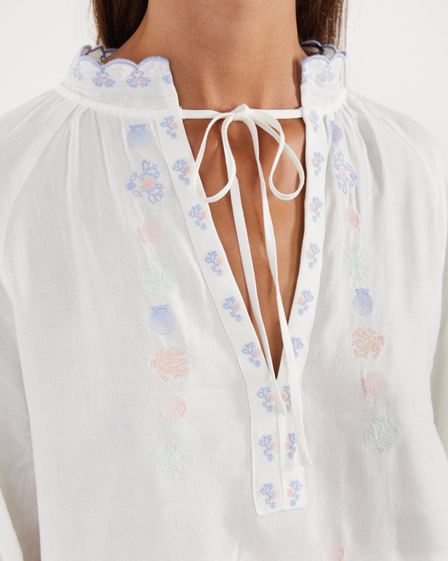 By Malina Blouse Marina  Vit XL