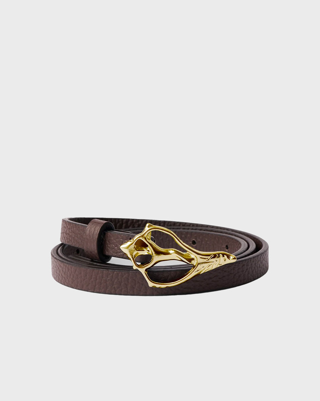 Rodebjer Petit shell pebble belt Guld/brun ONESIZE