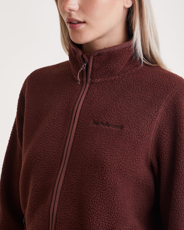 Peak Performance Jacka W Pile Zip  Bordeaux L