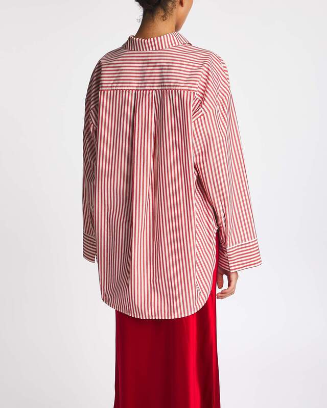 By Malene Birger Skjorta Derris Röd/vit 34