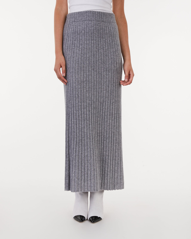 Wakakuu Icons Skirt Ribbed Wool Dark grey S