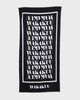 Wakakuu Towel Black ONESIZE